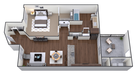 J Floor Plan at The Villas at Ellis Manor, Fresno, CA